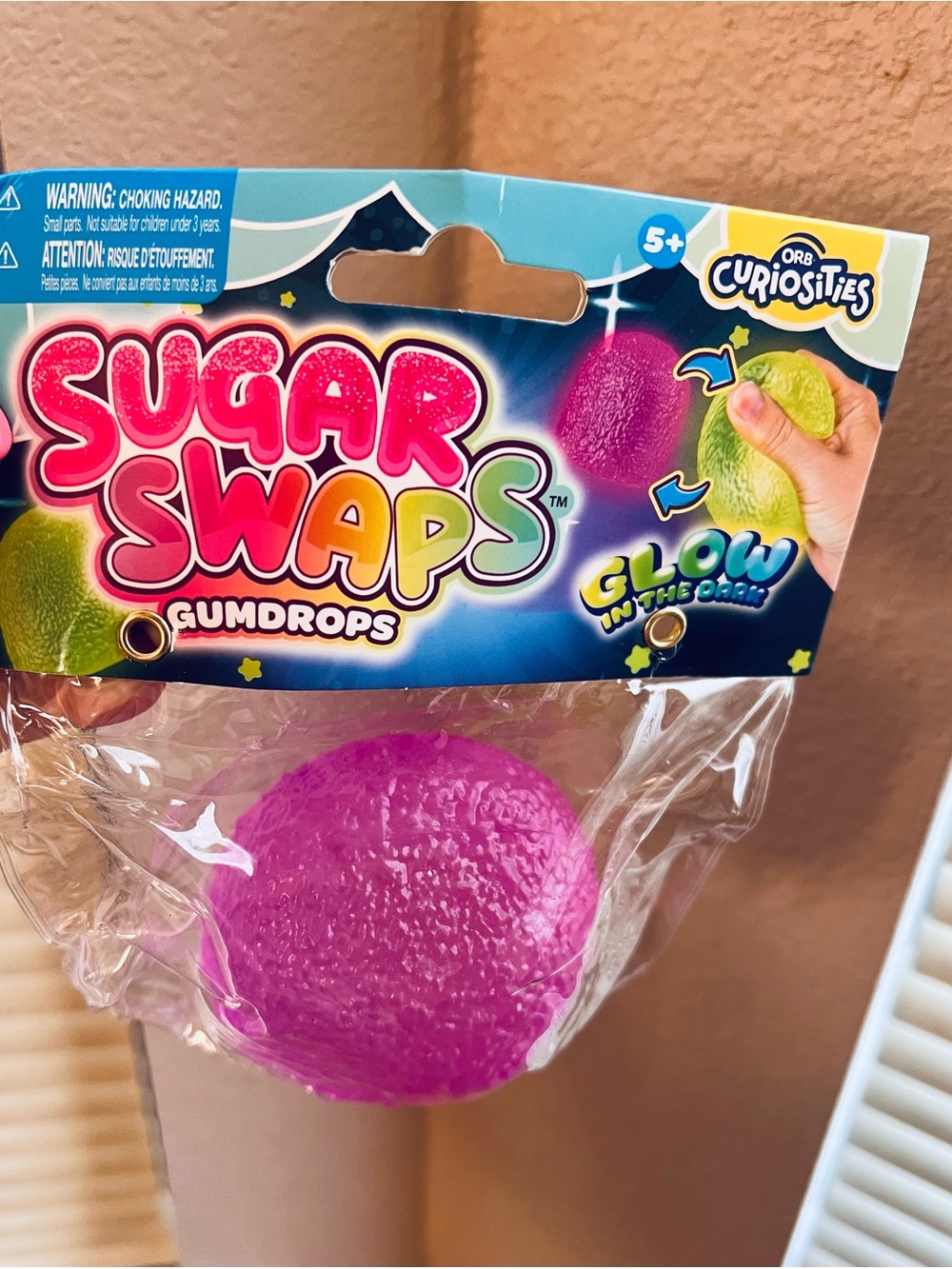 Sugar Swaps Glow-In-The-Dark Gumdrops Stress Ball - Pink